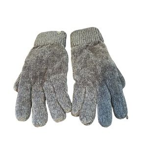 Gray Chenille Gloves with Thinsulate OS